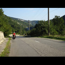 Hier konnte die Straße wohl nicht auf Donauniveau geführt werden und wir mussten klettern